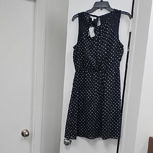 Maurice's Black And White Polka Dot Dress